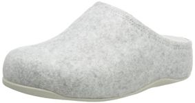 Fitflop Women's SHUV Cushy Felt Clog Slippers, Tiptoe Grey, 5 UK