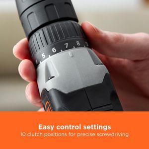 BLACK+DECKER 18V Cordless Drill – Compact Power Tool