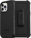 OtterBox iPhone 13 Pro Max & iPhone 12 Pro Max Defender Series Case - BLACK, Rugged & Durable, with Port Protection, Includes Holster Clip Kickstand