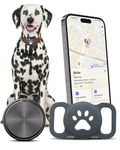 Dog Tracker Tag (iOS Only) GPS Pet Tracking Smart Tag for Dog Collars, iPhone Airtag, Animal Finder, Compatible with Apple Find My App