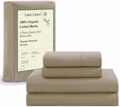 LANE LINEN 100% Organic Cotton Shee
