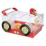 Midwest Homes for Pets Hamster Cage, Fun Race Car Theme, Accessories & Decals Included