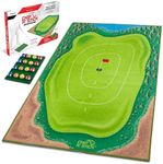 GoSports Chip N' Stick Golf Game - Includes 1 Chip N' Stick Game Mat, 16 Grip Golf Balls, and Chipping Mat