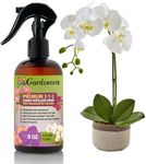 Gardenera Proffesional PHALAENOPSIS Spray Fertilizer Mist for Home Gardening | 3-1-2 Gentle Blend Mist for Healthy Leaves & Growth | Essential Nutrients for All Orchids - 8oz