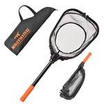 KastKing Brutus Fishing Net, Fish Landing Net, Lightweight & Portable Fishing Net with Soft EVA Foam Handle, Holds up to 44lbs/20KG, Fish-Friendly Mesh for a Safe Release, PVC S