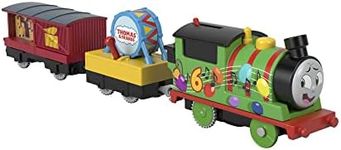 Thomas & Friends Motorized Toy Party Train Percy Battery-Powered Engine for Preschool Kids Ages 3+ Years, HDY72