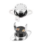 uxcell KSD301 Thermostat 40°C/104°F 10A Normally Open N.O Adjust Snap Disc Temperature Switch for Microwave Oven Coffee Maker 2pcs