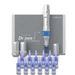 Dr. Pen Ultima A6 Microneedle Derma Pen Electric Wireless Professional Skincare Kit with 10 Cartridges - Ten 12 Pin