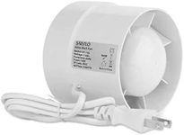 SAILFLO 4 Inch Inline Duct Fan Booster 110V 12W Energy Saving Vent Inline Exhaust Blower for HVAC System Room Grow Tent Bathroom Basement Greenhouse Kitchen (4"/100mm)