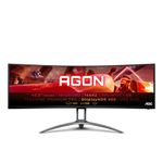 AOC AGON AG493QCX - 49 Inch Dual FHD Curved Gaming Monitor, 144Hz, VA, 4ms GTG, Height Adjust, USB Hub, FreeSync Premium, Speakers (3840x1080 @ 144Hz, 400 cd/m²,HDMI 2.0 / DP 1.2 / USB 3.1)