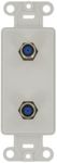 Leviton 40682-W CATV Video Decora Insert Flush Mount Jack, White