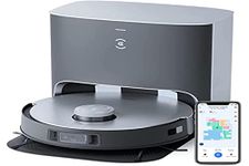 ECOVACS DEEBOT X1+ Robot Vacuum Cleaner Washer + Automatic Waste Station (3.2L), Suction Power 5000PA, Obstacle Avoidance, 3D Mapping, 5200mAh Battery, Voice Assistant