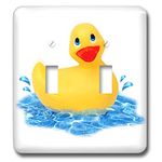 3dRose LLC LSP_4366_2 Rubber Duck, Double Toggle Switch