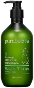 Purebble Calming Green Pet Shampoo with Natural Ingredients | Soothes, Refreshes for Soft, Shiny Fur | Reduces Itch, Flakes | pH Balanced, Odor-Control, Sulfate Free, Cruelty Free 500ml / 16.9 fl oz