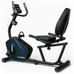 Kobo Recumbent Exercise Bike RB-2 with 3kg Flywheel & Hand Pulse Sensors – Adjustable Magnetic Resistance, LCD Monitor, Silent Belt Drive – Indoor Cardio Workout Machine for Home Use (RB-2)