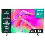 Hisense 65 Inch QLED Smart TV 65E77KQTUK - Quantum Dot Colour, 60Hz VRR, Dolby Vision, Bluetooth&HDMI, Share to TV, and Youtube, Freeview Play, Netflix and Disney+ (2023 New Model)