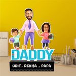 ZOCI VOCI Dad & Co. Super Fun Caricature: A Joyful Gift for Dad! | Fathers Day Photo Caricature Standees Gift for Papa | Cool Customized Gift for Dad