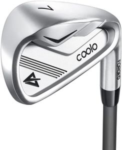 COOLO Graphite Golf Irons for Slower Swingers, Beginners/High Handicap/Seniors/Ladies, Individual Lightweight Irons, Reduced Strain on Elbows and Wrists, Right&Left Handed.(Women, 7#, Left)