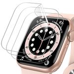 JETech Screen Protector for Apple Watch SE (2022/2020) /Series 6 5 4 44mm, TPU HD Clear Full Coverage Film, 3-Pack