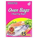 ECOOPTS Oven Bags Cooking Roasting Bags for Chicken Meat Ham Seafood Vegetable (350x430mm)