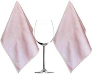 HIDMD Extra Large Microfiber Glass Polishing Cloths Microfiber Glass Cleaning Cloth Streak Free Lint Free Bar Towel 40 X 60cm 2 Pack Pink