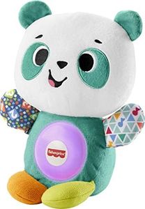Fisher-Price Linkimals Andrea Le Panda Peluche Interactive Bébé 9 Mois et Plus - Jouet Bébé 1 an Fille et Garçon - Jouet Musical Bébé - Nounours Parlant et Lumineux - Version Française, GRW78