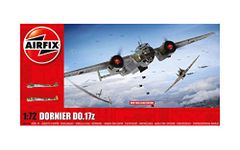 Airfix Model Airplane Kit Gift Set - A05010A Dornier Do17z, Plastic Plane Model Kits for Adults & Kids 14+, Skill Level 3, 1:72 Scale WW2 Military Aircraft Models - Real Aeroplane Models for Beginners