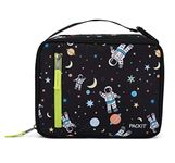 PackIt Freezable Classic Lunch Box, Spaceman, Built with EcoFreeze Technology, Collapsible, Reusable, Zip Closure with Zip Front Pocket and Buckle Handle, Perfect for Healthy Lunches