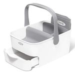 OXO Tot - Diaper Caddy with Changing Mat - Portable for Baby Diaper Changing Anytime, Anywhere - Gray