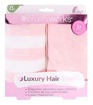 Brushworks Luxury Hair Towels - 2 Pack, Pink, One Size