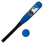 Franklin Sports MLB Kids Foam Baseball Bat + Ball Set - Jumbo Oversize Toy Bat + Foam Ball for Kids + Toddlers - Blue - 24"