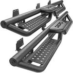 Running Boards Compatible with 2019-2025 Dodge Ram 1500 New Body Crew Cab, 6" Two-Stair Steel Side Step Rail Drop Nerf Bars (Excl 19-25 1500 Classic)