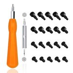 Replacement for Screwdriver Kit Doorbell Security Screws Orange Screwdriver T6 T15 & + 20Pcs Doorbell Screws for Doorbell, Doorbell 2 3 4 Doorbell Plus and Doorbell Pro & Elite