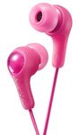 JVC Gumy in Ear Earbud Headphones, Powerful Sound, Comfortable and Secure Fit, Silicone Ear Pieces S/M/L - HAFX7P Pink, 1 Count (Pack of 1)