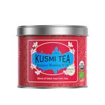 KUSMI TEA, Morning Tea No.24 - Loose Leaf Tea Tin - Organic Black Tea from Asia - Includes Grand Yunnan, Ceylon & Assam Black Teas, 100g