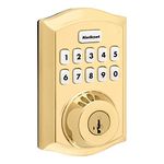 Kwikset Home Connect 620 Smart Lock Deadbolt with Z-Wave Technology, Works with Ring Alarm, Samsung Smartthings and More, Z-Wave Hub Required, Traditional Design in Polished Brass