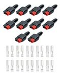 QWORK® 30A Battery Terminal Connector, Quick Connect Disconnect Modular Power Connector - 10 Pairs