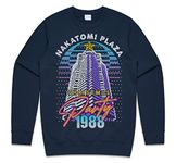 Sanfran Clothing Nakatomi Plaza Party 1988 Christmas Sweatshirt Xmas Funny 80's Die Movie Bruce Jumper Sweater 4XL / Navy Blue