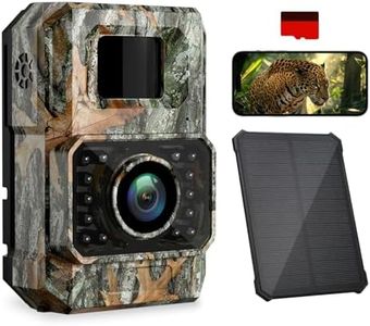 Coolifepro Wildlife Camera WiFi Bluetooth, 60MP 30FPS Solar Trail Camera Rechargeable 2000mAh, 100° Wildlife Camera with Night Vision Motion Activated 0.1s Trigger Speed, with 32GB SD Card