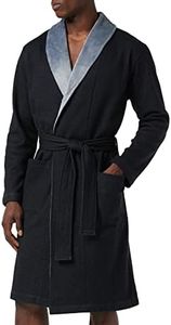 UGG Men's M Robinson Bathrobe, Black Heather, M-L