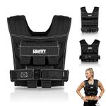 Gravity Fitness Weighted Vest for Men & Women - Adjustable Fitness Weight Vest for Workout, Running, Walking, Strength Training, & Calisthenics Training Home & Commercial Gym - 10kg / 20kg / 30kg