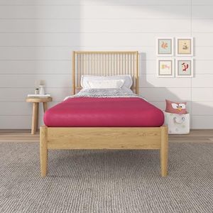 NapQueen 5 Inch Rainbow Memory Foam Youth Pink Mattress for Kids Room/Day-Trundle-Bunk Bed Mattress, Twin