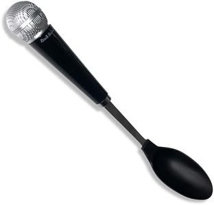 Rise8 Studios Microphone Spoon Kitchen Utensil - Fun Novelty Cooking Gadget & Unique Gift for Musicians, Singers, Karaoke Stars - Music Themed Housewares