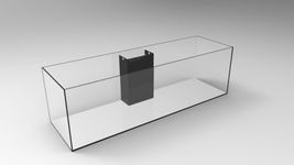 85 Gallon Starfire Aquariums with Center Overflow 60x18x18 H 12mm Starfire/Low Iron Glass