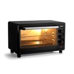 Glen Oven Toaster Griller, 25 Litre, 1700W OTG for Kitchen, 6 Heating Modes, Motorized Rotisserie, Convection Fan, Timer - Black (SA5025RC)