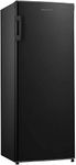 Cookology CTFR235BK Tall Freestanding Upright Larder Fridge, 55W x 142H CM, 235 Litre with Adjustable Temperature Control and Legs, LED Light and Reversible Door - In Black