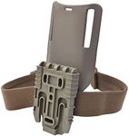 Mid-Low Ride Holster Platform Adapter Universal Belt Loop Receiver Mounts with Elastic Leg Strap,Fit 2.25in Belt Width (Brown)