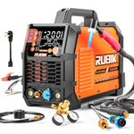 AC/DC Aluminum Tig Welder with Pulse, 200 Amp 6 in 1 Welder 110V/220V Dual Voltage Welder with Digital IGBT Inverter Square/Triangular Wave/Stick/Tig/Spot MultiProcess TIG Welding Machine