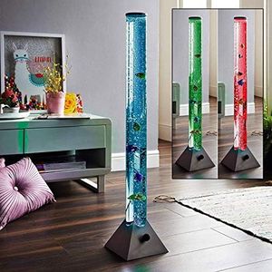 LETTUCE EAT ® 120cm Colour Changing Sensory Bubble Lamp with 8 Floating Fish & 10 Free Floating Balls Autism Asperger