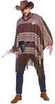 My Illusions Western Cowboy Poncho + Hat + Accessories